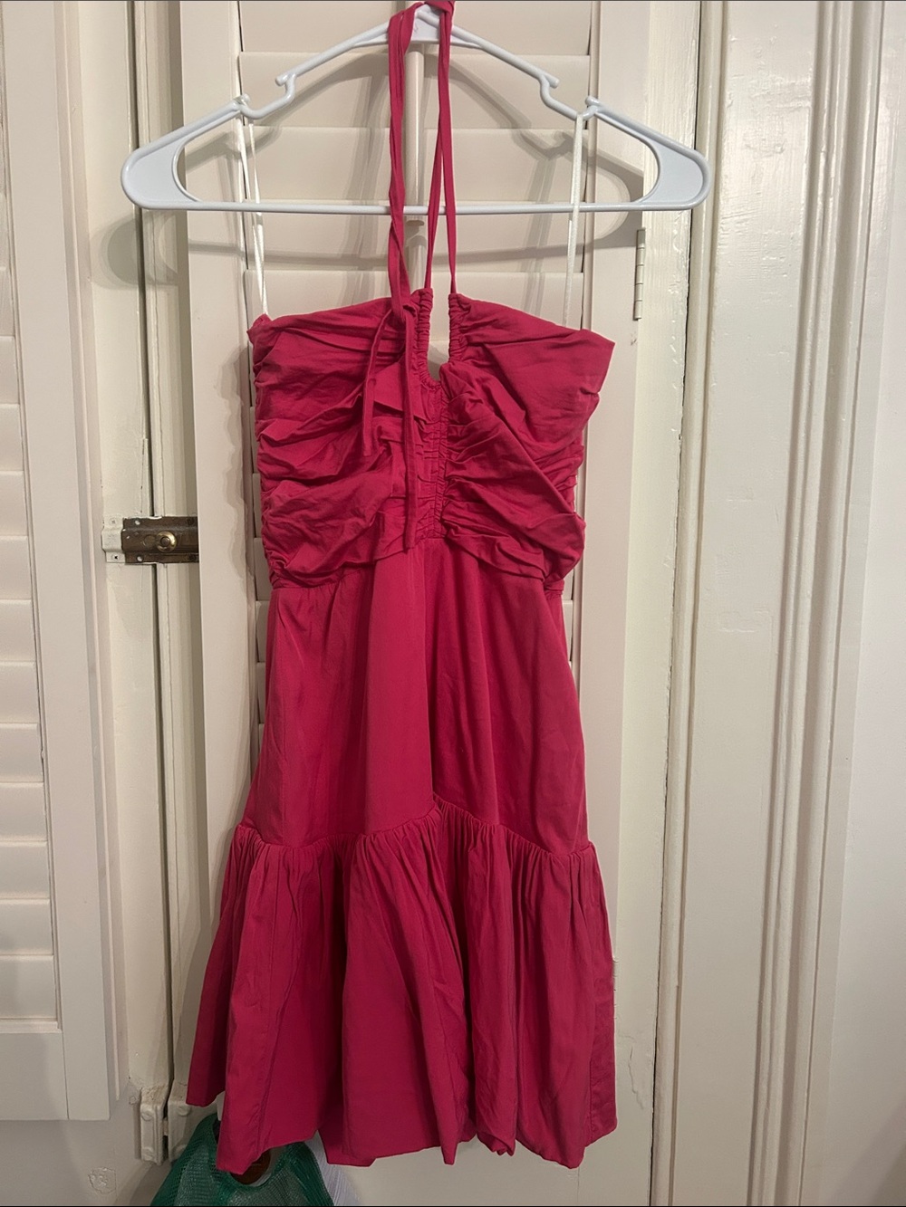 Hot Pink Halter Sundress